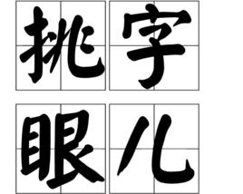 挑字眼兒