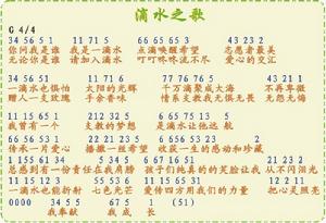 滴水之歌譜曲版本