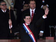 奧拉西奧&middot;卡特斯宣誓就職巴拉圭總統