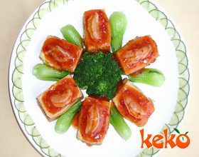 豆腐釀蝦 豆腐釀蝦