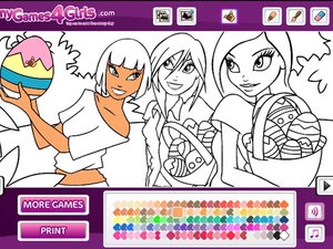 復活節的小美女 復活節的小美女