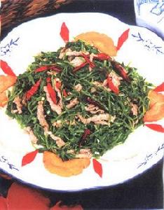 豆苗炒牛肉絲 豆苗炒牛肉絲