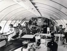 1971年波音747上層夾板的頭等艙
