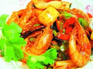 韓國泡菜燜蝦 韓國泡菜燜蝦