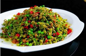 豆角米炒肉末 豆角米炒肉末