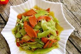 萵筍炒火腿腸 萵筍炒火腿腸