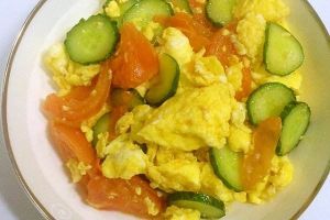 黃瓜西紅柿炒雞蛋 黃瓜西紅柿炒雞蛋