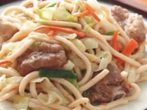 排骨炒粗面 排骨炒粗面