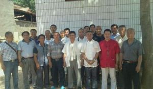 2015.06.07.潘長軍老師與部分真傳弟子在祖地於家村考察留念