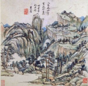 清王原祁盧鴻草堂十志圖 清王原祁盧鴻草堂十志圖