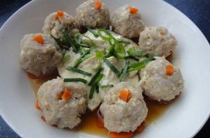 清蒸蓮藕丸子 清蒸蓮藕丸子