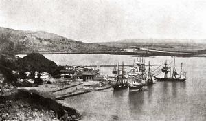 1867年的打狗港（今高雄港）哨船頭