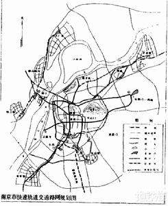 南京捷運1993年規劃圖