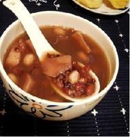 花生紫米紅豆粥