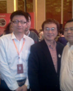 和余世維教授合影