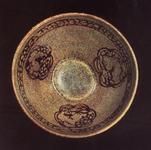 宋吉州窯剪紙貼花小碗 宋吉州窯剪紙貼花小碗