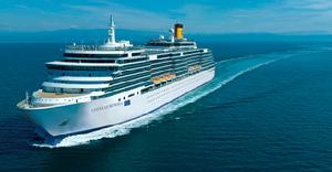 歌詩達炫目號郵輪海上航行