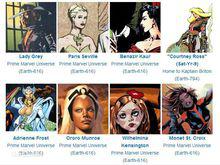 漫畫中其他擔任過白皇后的角色