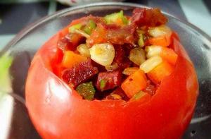 五彩西紅柿盅 五彩西紅柿盅