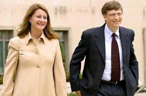 比爾·蓋茨與夫人梅林達·蓋茨