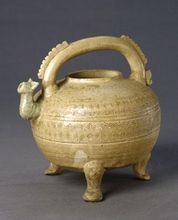 戰國原始青瓷提梁盉 戰國原始青瓷提梁盉