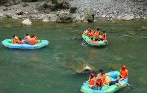 奉節九盤河漂流 奉節九盤河漂流