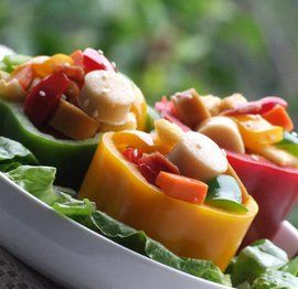 三色彩椒盅 三色彩椒盅