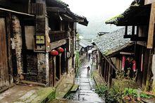 板栗椏鎮集鎮古街一隅