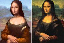 經數位技術處理後，呈現出的第三層畫《麗莎·格拉迪尼肖像》