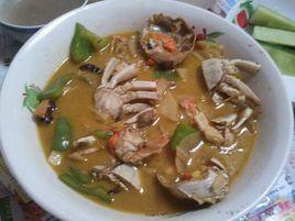 土豆辣子炒河蟹