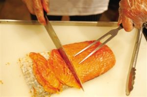 飼料添加使三文魚