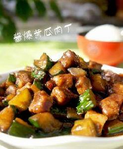 醬爆黃瓜肉丁 醬爆黃瓜肉丁