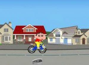 蠟筆小新騎腳踏車 蠟筆小新騎腳踏車