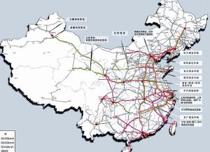 全國高鐵基本線路圖
