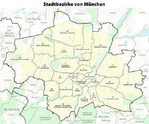 慕尼黑區劃圖