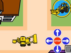 巴布工程車找箱子