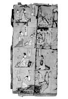 司馬金龍墓漆屏風