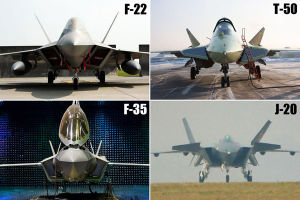 美俄中三國四款四代戰機對比圖