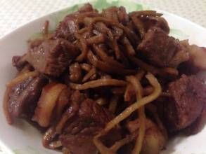 五花肉燉葫蘆條 五花肉燉葫蘆條