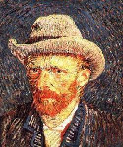 《戴帽子的自畫像》