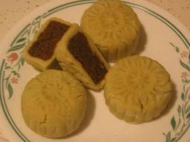 抹茶蓮蓉冰皮月餅 抹茶蓮蓉冰皮月餅