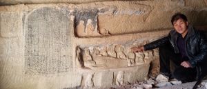 第一窟石碑、佛像及臥佛