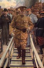 1917年的潘興將軍在法國登入