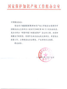 國家保護智慧財產權工作組 國家保護智慧財產權工作組