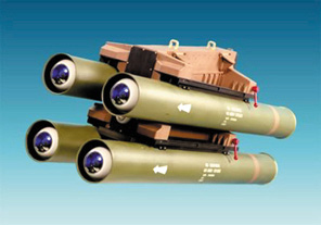 長釘-ER型的4聯裝發射系統