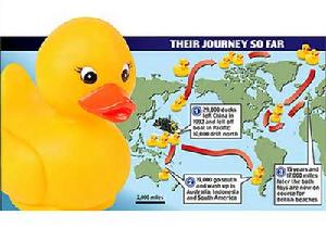中國玩具鴨海上漂流15年