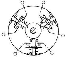 萬能轉換開關單層結構示意圖