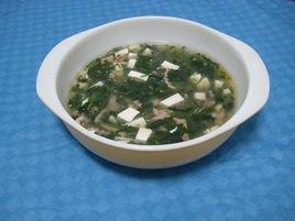 薺菜肉末豆腐羹 薺菜肉末豆腐羹