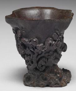 木雕花果小杯 木雕花果小杯