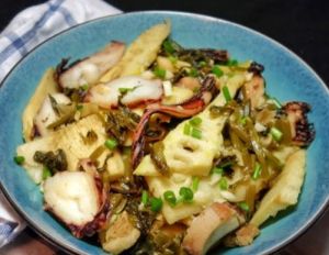 雷筍燒八爪魚 雷筍燒八爪魚